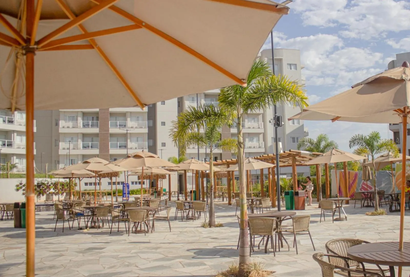 ホテル Lagoa Eco Towers - Apartamento Para Ate 7 Pessoas Com Acesso A Piscinas, Quiosques, Restaurante E Muito Mais カルダス・ノバス